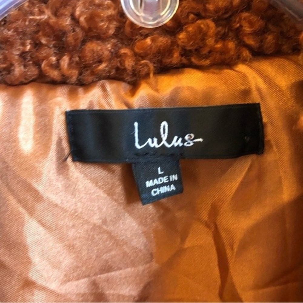 Lulu's Rust Teddy Jacket - Picture 8 of 9